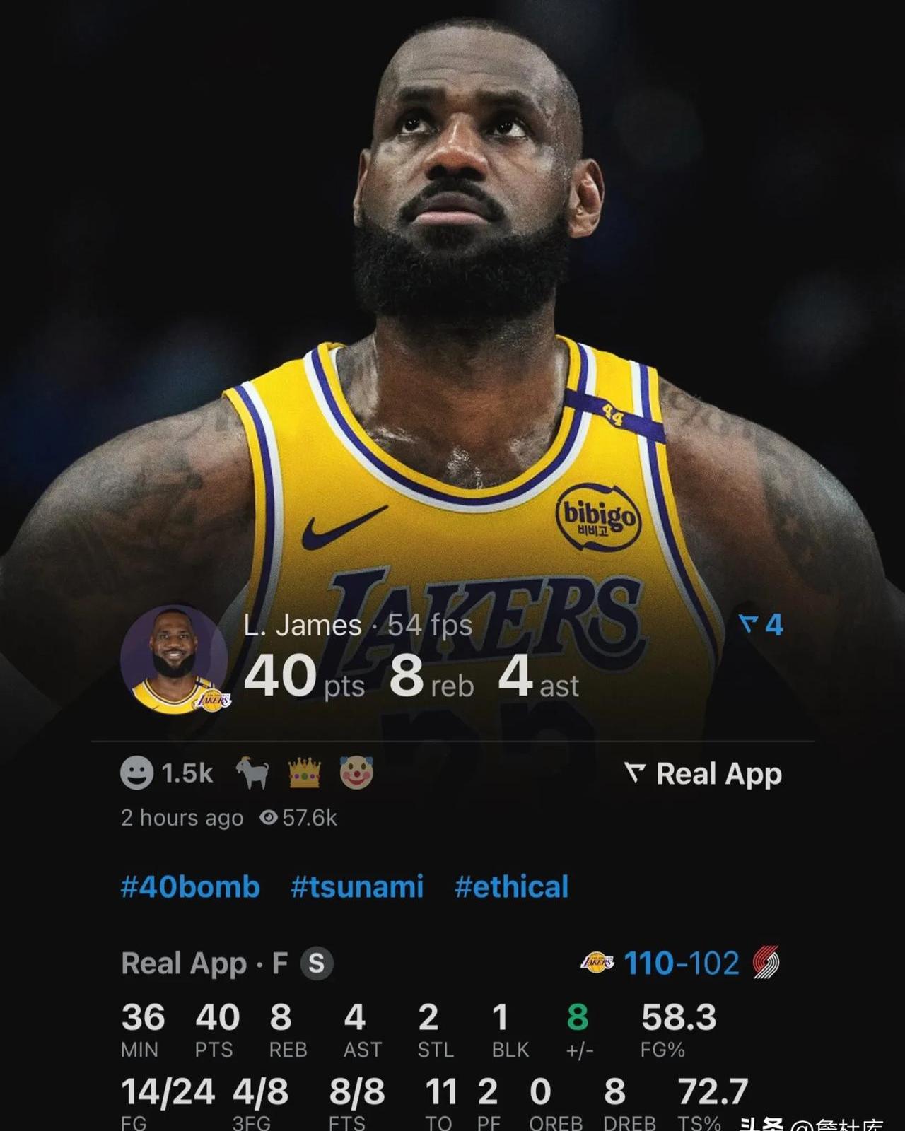 包含詹姆斯迎来十赛季高光表现，篮网球迷沸腾！的词条